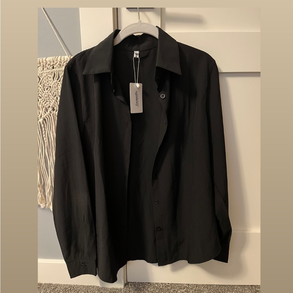 Black button up